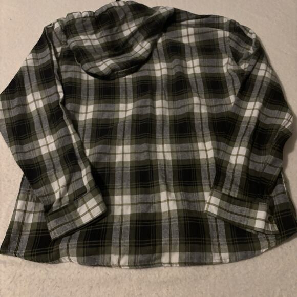 Molokai Surf Company‎ Flannel Hoodie XXL 2XL Black Green - Picture 5 of 8